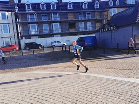 V - Janos finishing Aber 10k (5:12:21) 3